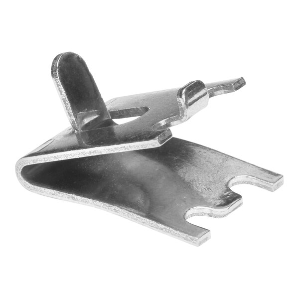 A Delfield adjustable metal shelf clip.