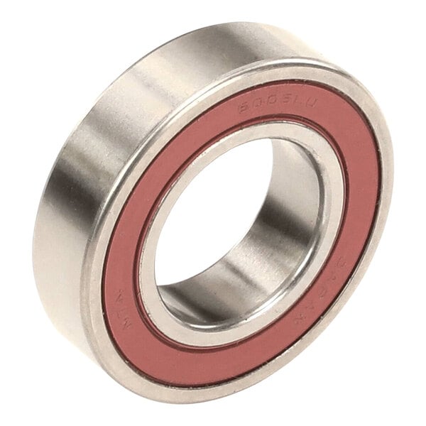 A close-up of a Scotsman bearing with a red rubber ring.