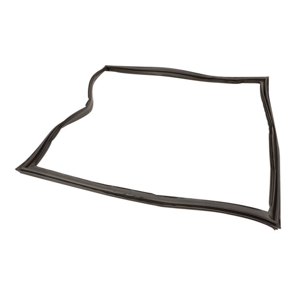 A black rubber door gasket for a True Refrigeration T-23G-2 on a white background.