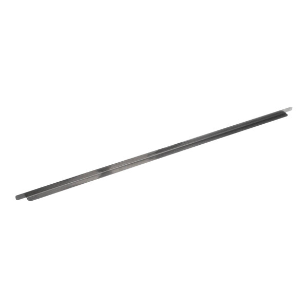 A long thin metal bar with a white background.