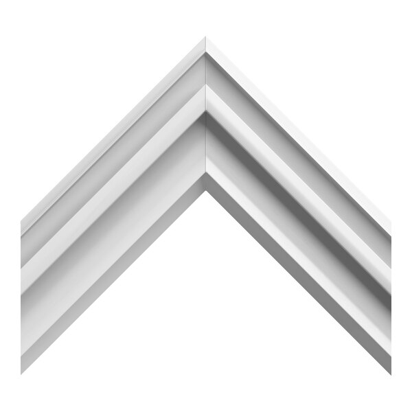 A white, V-shaped corner section of a door gasket with a grooved profile, shown against a plain background.