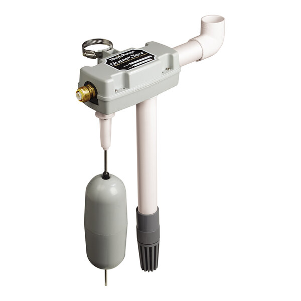 A Liberty Pumps SumpJet water pump with a white plastic tube connected to it.