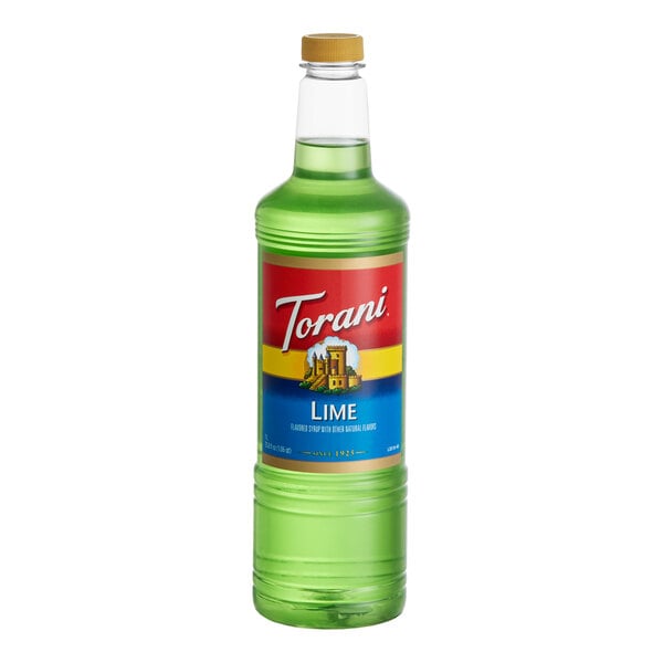 Torani Lime Flavoring / Fruit Syrup Plastic Bottle 1 Liter