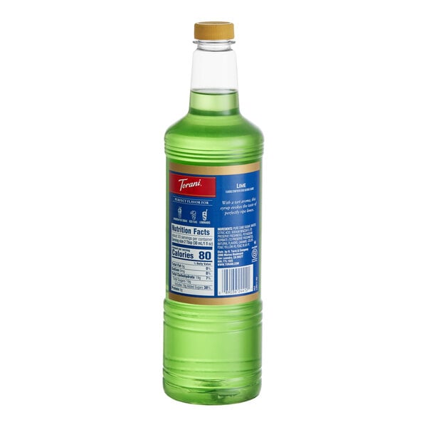 Torani Lime Flavoring / Fruit Syrup Plastic Bottle 1 Liter