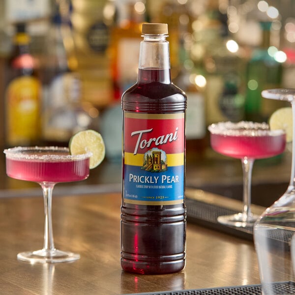 Torani Prickly Pear Flavoring / Fruit Syrup Plastic Bottle 1 Liter