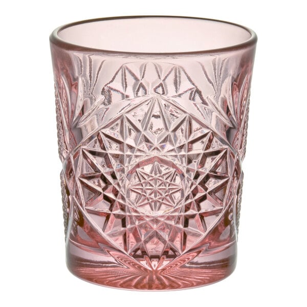 Libbey Hobstar 12 oz. Blush Rocks / Double Old Fashioned Glass - 12/Case