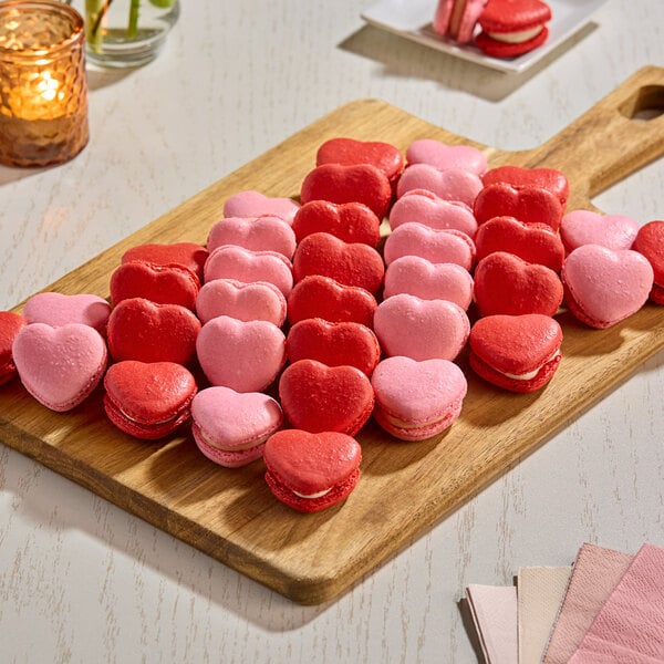 Macaron Centrale Heart Shape Macaron Variety Pack - 50/Case