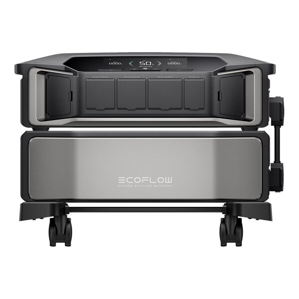 An EcoFlow DELTA Pro Ultra portable inverter and extra battery unit designed for whole-home backup power.