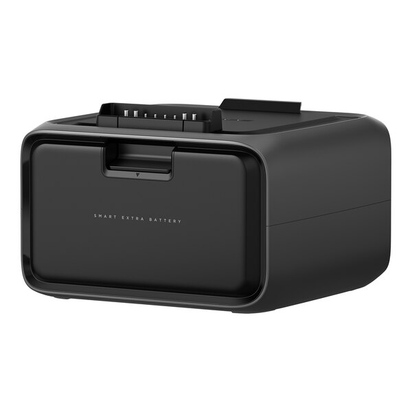 A black EcoFlow RIVER 3 Plus EFEB600 lithium-ion extra battery with a 572 watt-hour capacity.