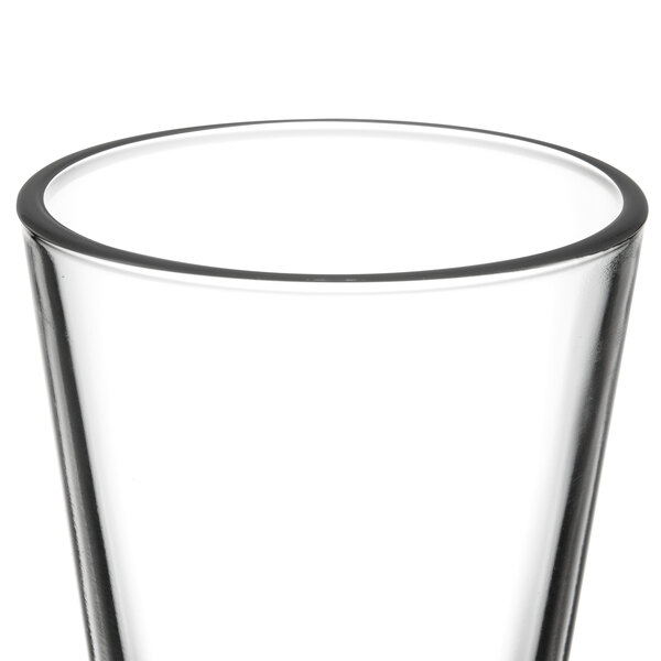 A clear Libbey Series V 14.25 oz. highball glass.