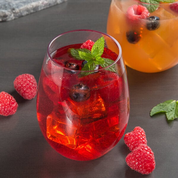 Libbey Infinium 15 oz. Tritan™ Plastic Stemless Wine Glass - Sample