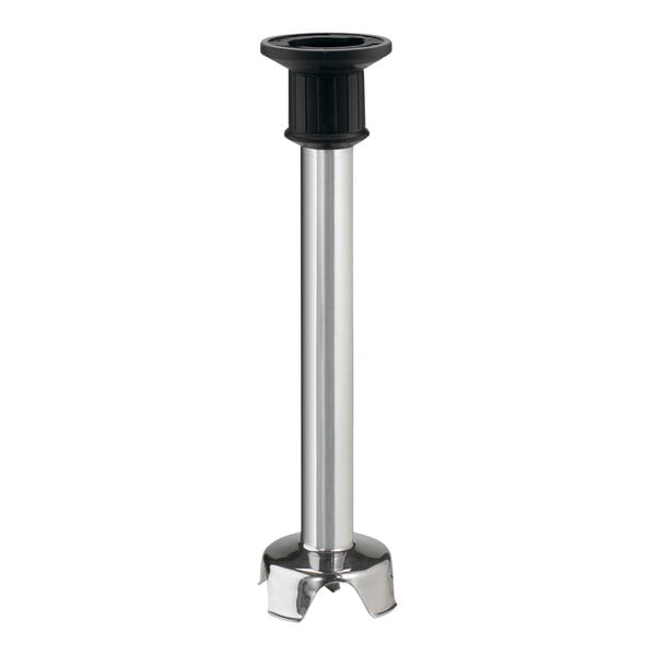 A stainless steel blending shaft attachment for Waring Big Stik EvolutionX immersion blenders.