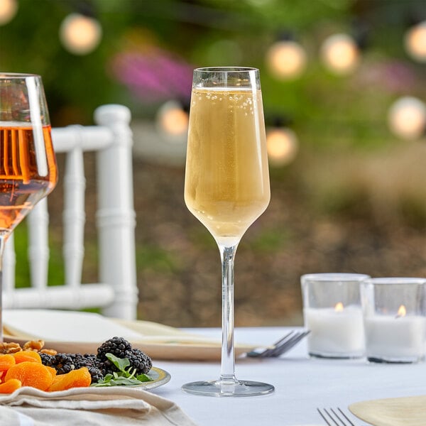 Libbey Infinium Prism 8.5 oz. Tritan™ Plastic Champagne Flute - Sample
