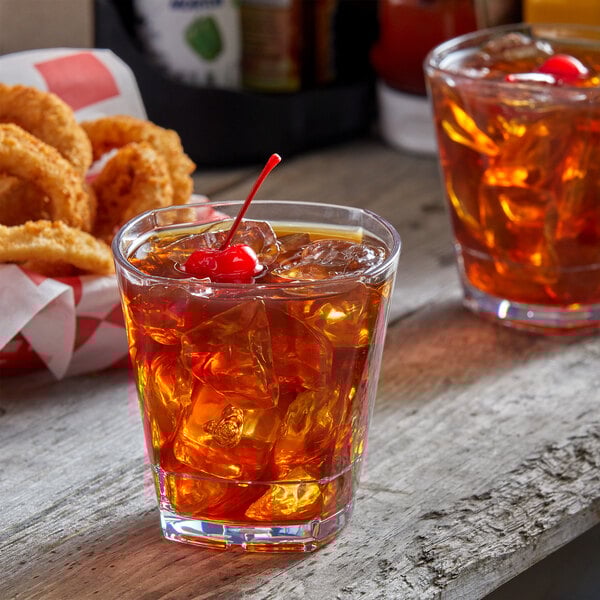 Libbey Infinium Torque 12 oz. Tritan™ Plastic Stackable Double Rocks / Old Fashioned Glass - Sample
