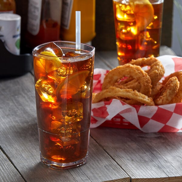 Libbey Infinium Torque 16 oz. Tritan™ Plastic Stackable Beverage Glass - Sample