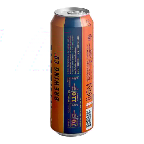A tall can of Athletic Brewing Co. Free Wave Non-Alcoholic Hazy IPA.
