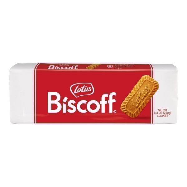 A package of Lotus Biscoff cookies weighing 8.8 ounces.
