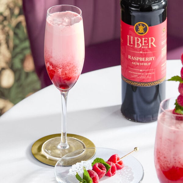 Liber & Co Raspberry Gum Syrup 750 mL - 6/Case