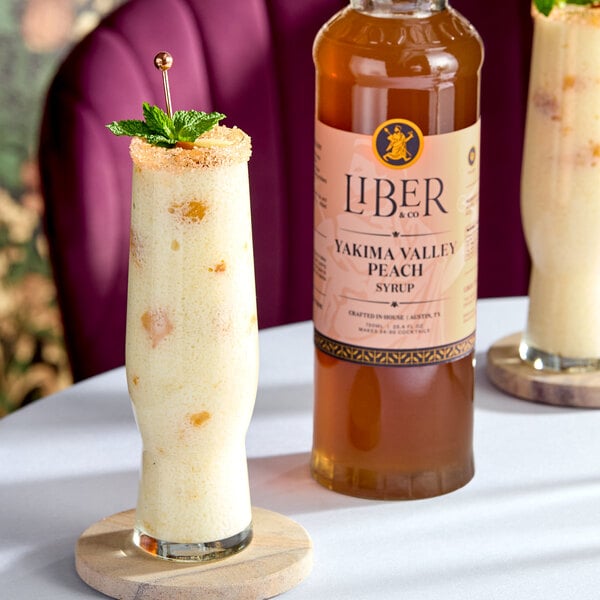 Liber & Co Yakima Valley Peach Syrup 750 mL - 6/Case