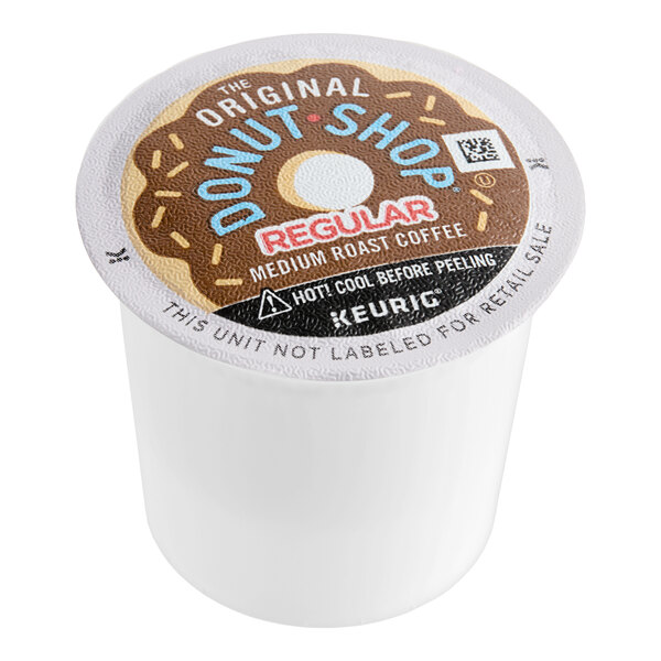 A single-serve Keurig K-Cup pod of The Original Donut Shop Regular medium roast coffee.