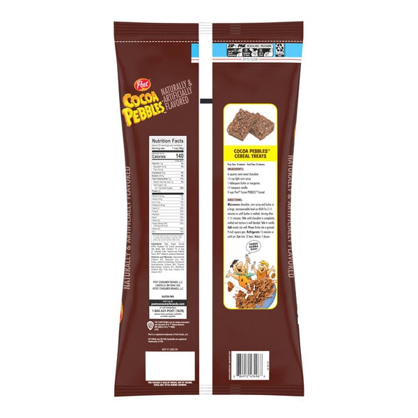 Post Cocoa Pebbles Cereal 32 oz. - 8/Case