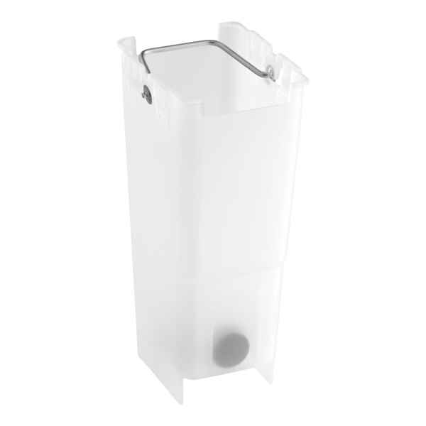 A translucent plastic water tank with a metal handle, designed for use with the Estella Caffe ECMSA08 machine.