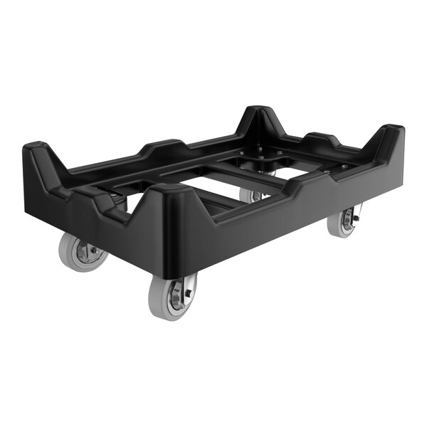 Choice 28" x 18" x 9 1/2" 1,000 lb. Black Tote Dolly
