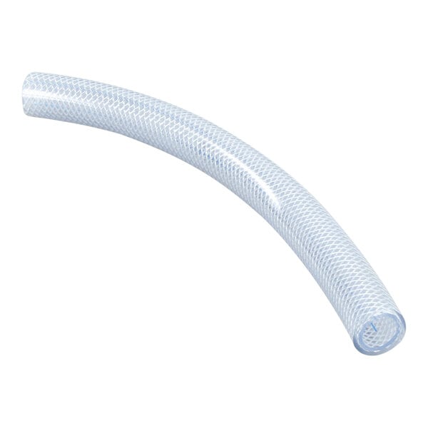 A clear, flexible tube designed for ice transport applications.