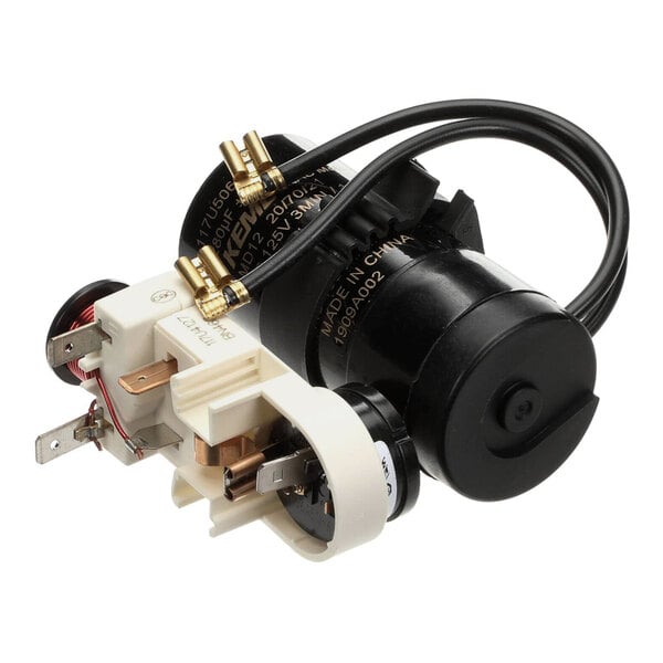 A start component kit with relay and capacitor for refrigeration equipment.