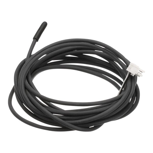 A coiled black thermistor air sensor cable with a connector at one end.