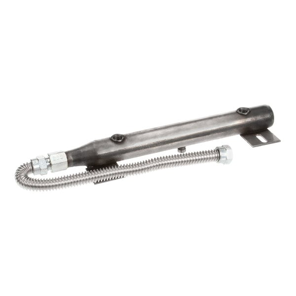 A metal gas manifold assembly kit with a flexible connector, designed for Blodgett DFG ovens.