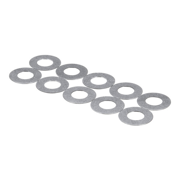 A pack of ten metal washers for Blodgett 900/1000 Series doors.