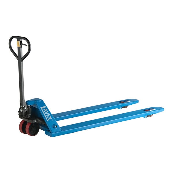 Lavex Manual Pallet Jack with 27" x 63" Forks - 5,500 lb. Capacity
