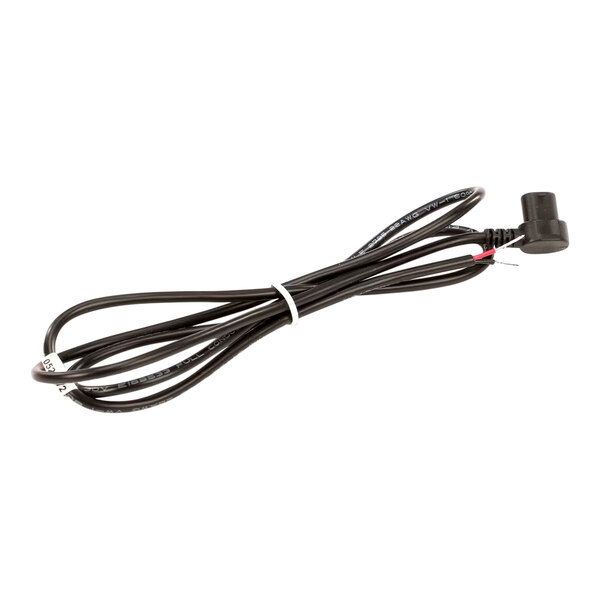 A black electrical harness with open leads and an angled connector, designed for LED applications.