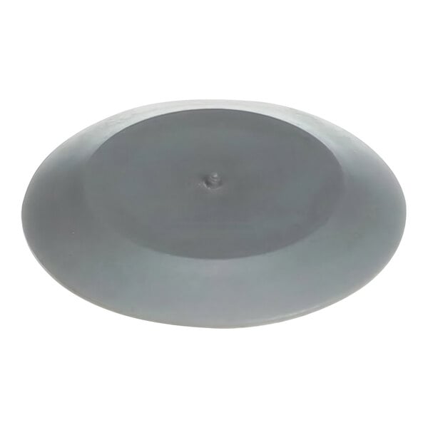 A round gray finish cap.