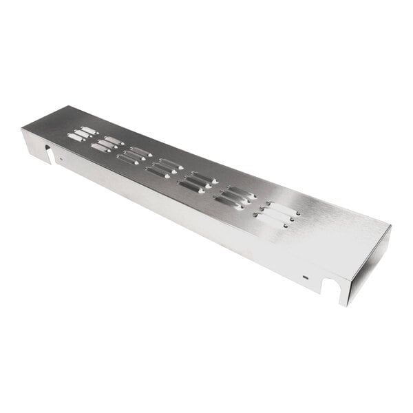 A stainless steel bottom front cover for a Blodgett SH1G oven.