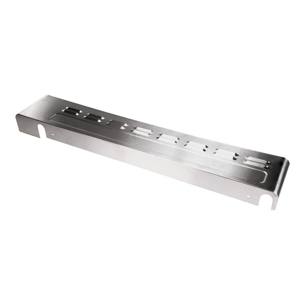 A stainless steel cover assembly for a combi oven compartment.