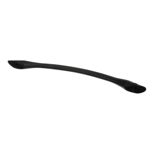 A black handle assembly for a Hussmann Ecovision door.