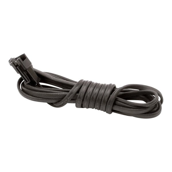 A coiled black sensor cable with a plastic tip, designed for Turbo Air Refrigeration units.