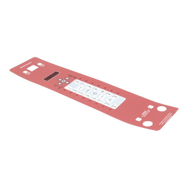 A red control panel decal for a Blodgett IQ2 CTB/R oven.