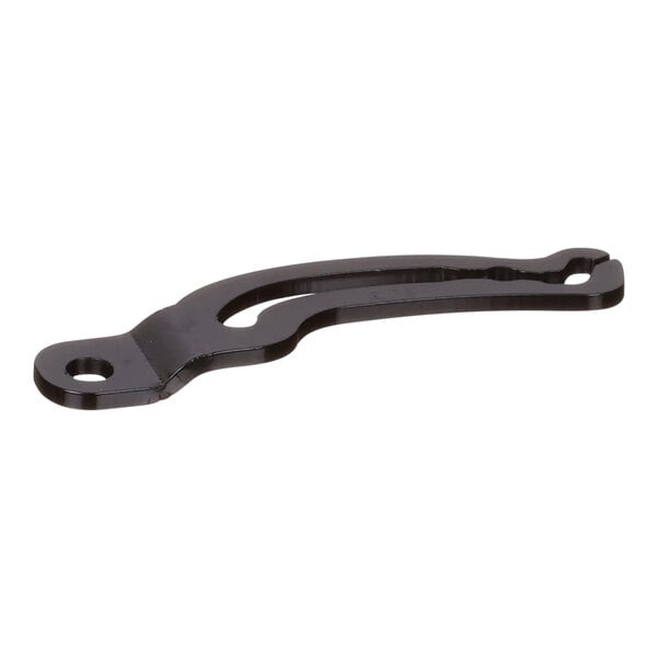 A black right-hand door hold open cam plate for Hussmann equipment.
