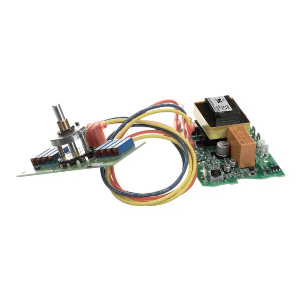 A Blodgett 100224 thermostat switch assembly with wiring and circuit boards.