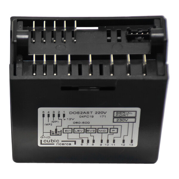 A black electronic control module labeled DOS2AST 220V for Astra espresso machines.