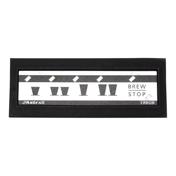 An Astra A10490-C electronic touchpad for select Astra espresso machines.