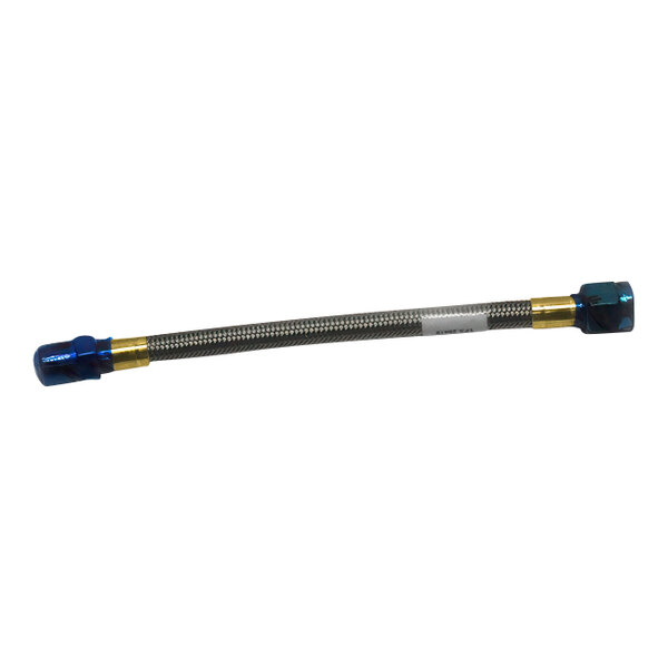 A short flexible hose with metal fittings designed for select Astra espresso machines.
