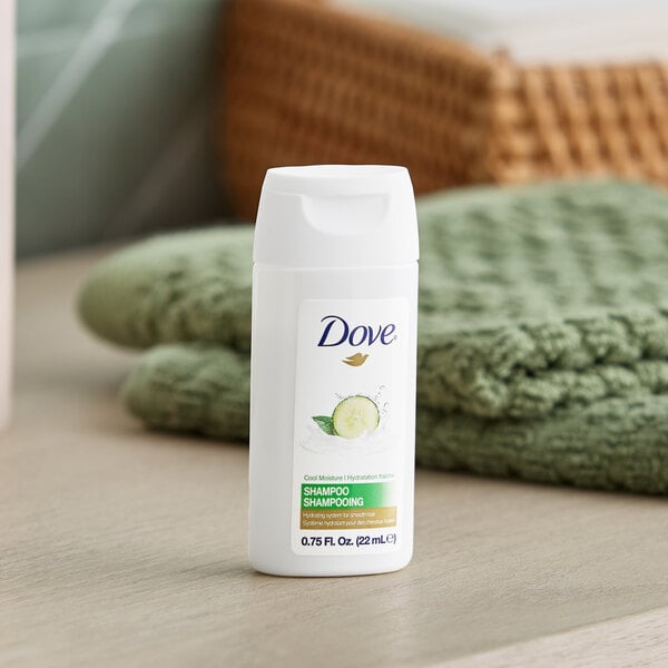 Dove Cool Moisture 0.75 oz. Cucumber Hotel and Motel Shampoo - 192/Case