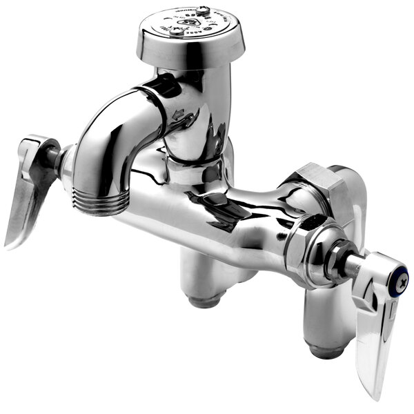 T S B 0670 01 Wall Mount Polished Chrome Mixing Faucet With 4