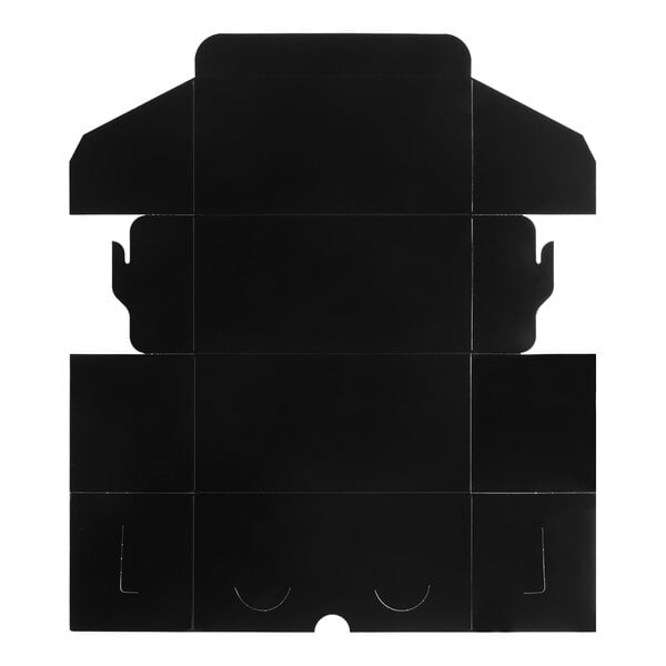 Baker's Lane 8" x 4" x 4" Black Cupcake / Bakery Box - 100/Bundle