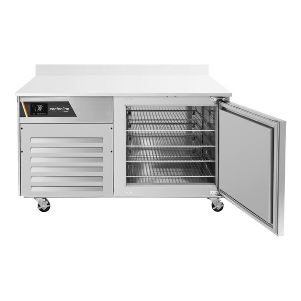 Traulsen Centerline CLBC4-WT-L 54 1/8" Left-Hinged Self-Contained Undercounter Worktop Blast Chiller - 48 lb., 115V