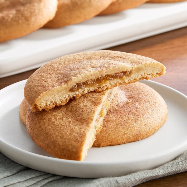David's Cookies Cinnamon Apple Pie Filled Cookie Dough 3.35 oz. - 100/Case